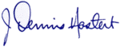 Dennis Hastert signature