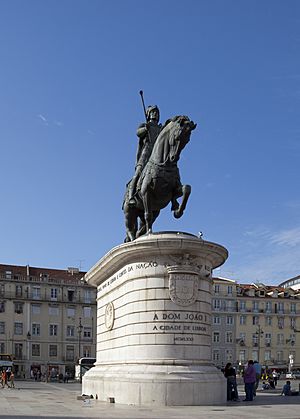 Archivo:Estatua de Don Juan I, Plaza de Figueira, Lisboa, Portugal, 2012-05-12, DD 01