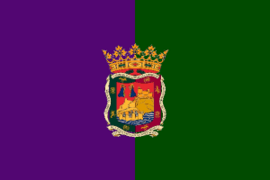 Flag of Malaga, Spain