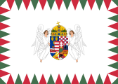 Archivo:Flag of the Supreme Warlord of the Royal Hungarian Defence Forces (1939-1945, on land)