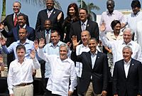 Archivo:Jefes de Estado en la Cumbre de Cartagena de Indias, 2012
