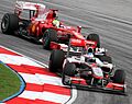 Jenson Button and Felipe Massa 2010 Malaysia