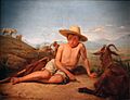 Léon Bonnat - Giotto gardant les chèvres