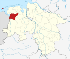 Locator map LER in Lower Saxony.svg