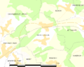 Map commune FR insee code 68192