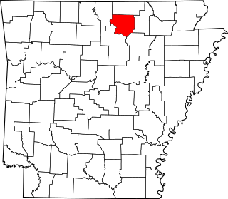 Map of Arkansas highlighting Izard County.svg