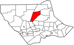 Map of Lycoming County Pennsylvania Highlighting Lewis Township.png