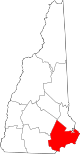 Map of New Hampshire highlighting Rockingham County.svg