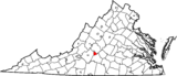 Map of Virginia highlighting Lynchburg City.svg