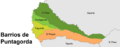 Mapa Barrios de Puntagorda