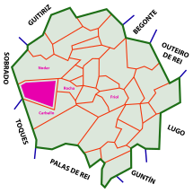 Mapa de Silvela Friol, Lugo.svg