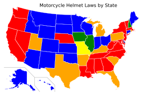 Archivo:Motorcycle Helmet Laws in the US by State