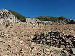 Parte de las ruinas de Campo de Luna en 2017