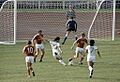 RIAN archive 103489 The USSR and Venezuelan soccer teams during the XXII Olympic Games