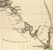 Archivo:Route of the Franklin Expedition from Isle a la Crosse to Fort Providence in 1819 & 20 (1823)