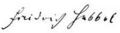 Signature Friedrich Hebbel