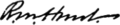 Signature of Richard Morris Hunt (1827–1895)