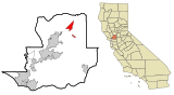 Solano County California Incorporated and Unincorporated areas Dixon Highlighted.svg