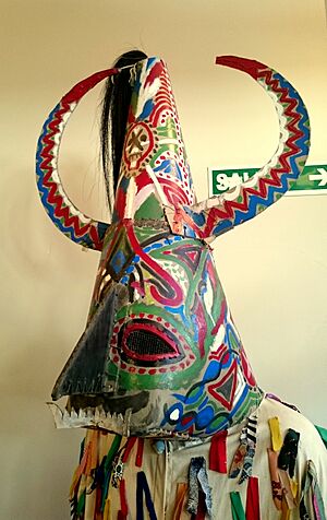 Archivo:Traje de Jarramplas (Piornal, Cáceres) en el Museo de Artes y Tradiciones Populares (15 de julio de 2016, Madrid) 01