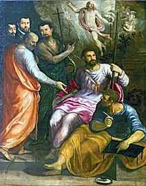 Trinity Chapel Santi Giovanni e Paolo (Venice) - Cristo Risorto by Giuseppe Salviati