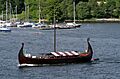 Viking ship in Stockholms strom