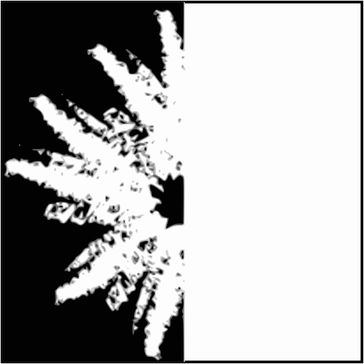 White spore print icon