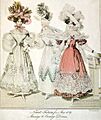 1829-Morning-Evening-Dresses-World-of-Fashion-May