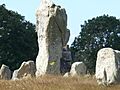 4725.1099 Menhire,bis zu 4 Meter hoch,von OstnachWest in 1167 Meter Langen Alignements(Granit-Steinreihen) in einem Halbkreis endend Le Ménec,Carnac ,Departement Morbihan,Bretagne Steffen Heilfort