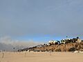 8195001064568694401 2025 southern California wildfire smoke over Santa Monica beach 01