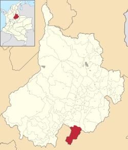 Gámbita ubicada en Santander (Colombia)