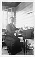 Cornelia Maria Clapp (1849-1934), sitting at desk