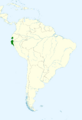 Cyanocorax mystacalis map