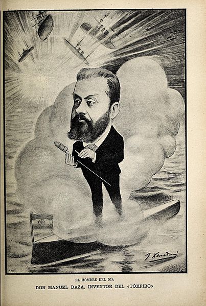 El hombre del día. Don Manuel Daza, inventor del «Tóxpiro»,