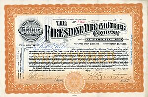 Archivo:Firestone Tire Rubber signed Harvey Samuel Firestone 1911