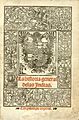 Gonzalo Fernández de Oviedo y Valdés, La historia general de las Indias, 1535, title page (Biodiversity Heritage Library copy)
