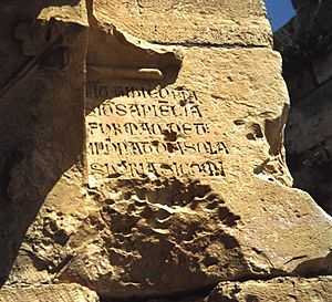 Archivo:Krak des chevaliers inscription latine