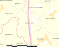 Map commune FR insee code 62093