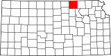 Map of Kansas highlighting Washington County.svg