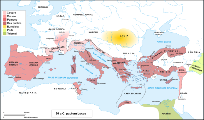 Archivo:Mondo romano nel 56 aC al tempo del primo triumvirato