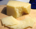 Pecorino romano on board cropped