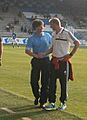 Pieter Huistra en Dennis Bergkamp