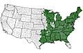Rana clamitans Territory