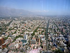 Archivo:Santiago de Chile from Gran torre Santiago, south-east