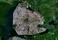 Archivo:Satellite image of Noordoostpolder, Netherlands (5.78E 52.71N)