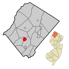 Sussex County New Jersey Incorporated and Unincorporated areas Newton Highlighted.svg