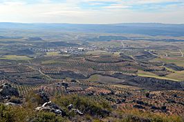 Panorámica de Villalba del Rey, visto desde el monte