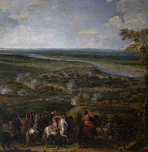 Archivo:Adam Frans van der Meulen (1631-1632-1690) - The Siege of Maastricht, 1673 - 872156 - National Trust