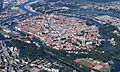 Aerial image of Lübeck (view from the southwest)
