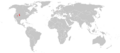 Allosaurus distribution map