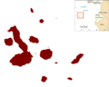 Amblyrhynchus cristatus distribution map